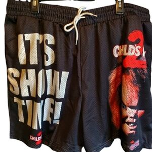 New Chucky-Themed Mesh  Basketball Men's Shorts Size 3XL
